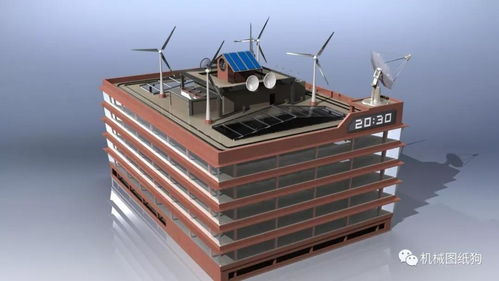 数据通信大厦模型3D图纸 基于SolidWorks的网络信息技术设计探索